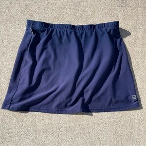 Vintage Nike Navy Blue Tennis Skirt with Built-In Shorts | Y2K 2000s